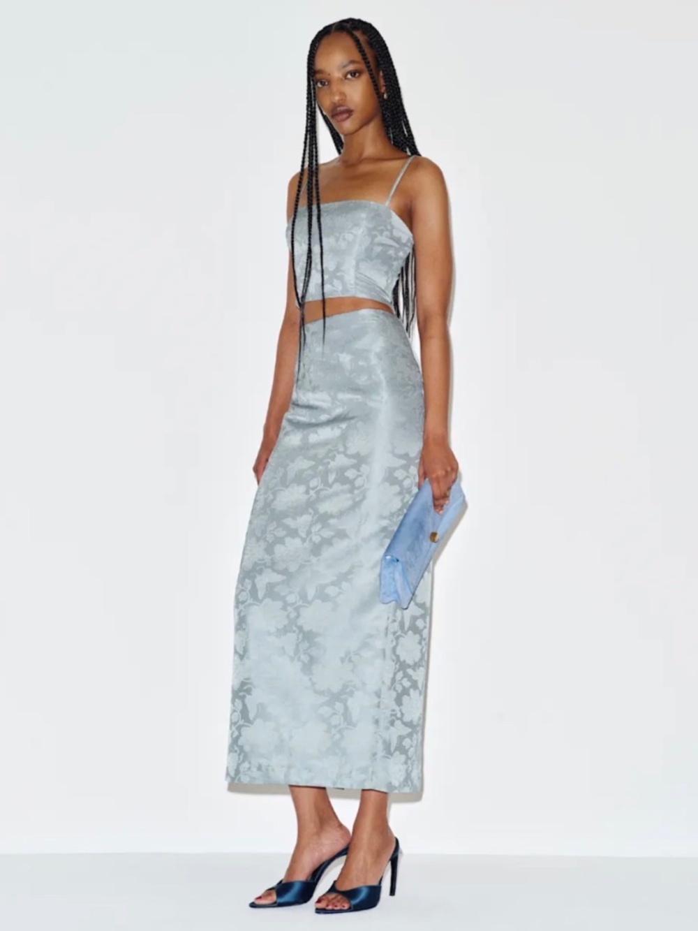 Reformation Nima Two Piece Blue - Size 2